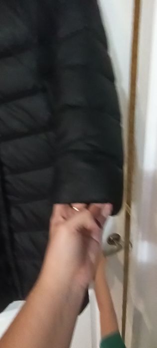 Пальто куртка пуховик чорний жіночий 46р