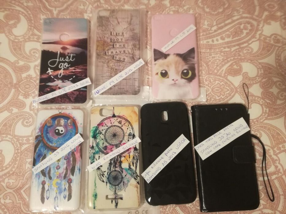 Capas Samsung j5/wiko rainbow/Huawei p9 lite 2017