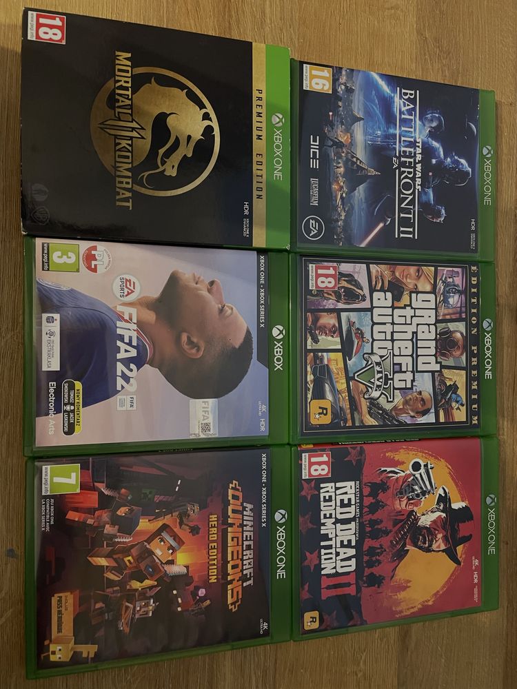Xbox one s + dwa pady + 6 gier + Bonus