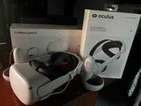 Gogle VR OCULUS Quest 2 128GB +	Elite strap with battery