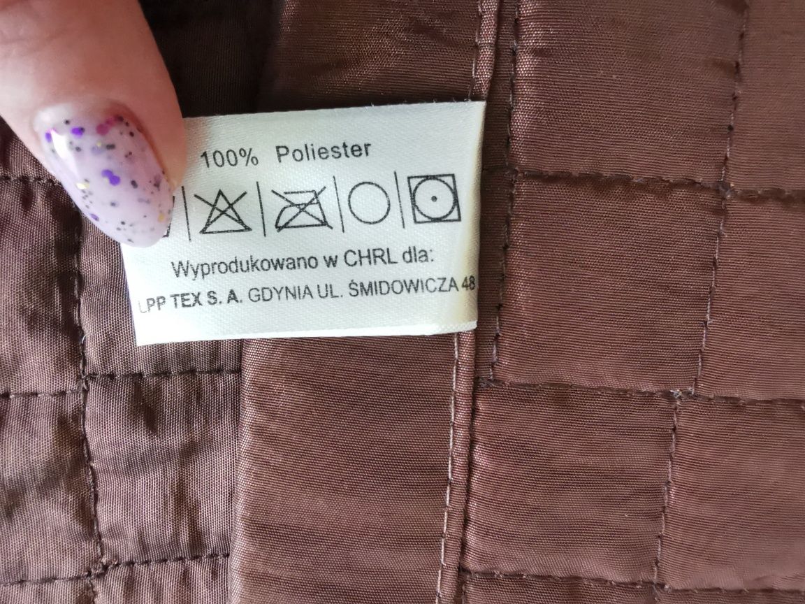 Brunatna brązowa pikowana narzuta na łóżko Home&you Falco 200x220
