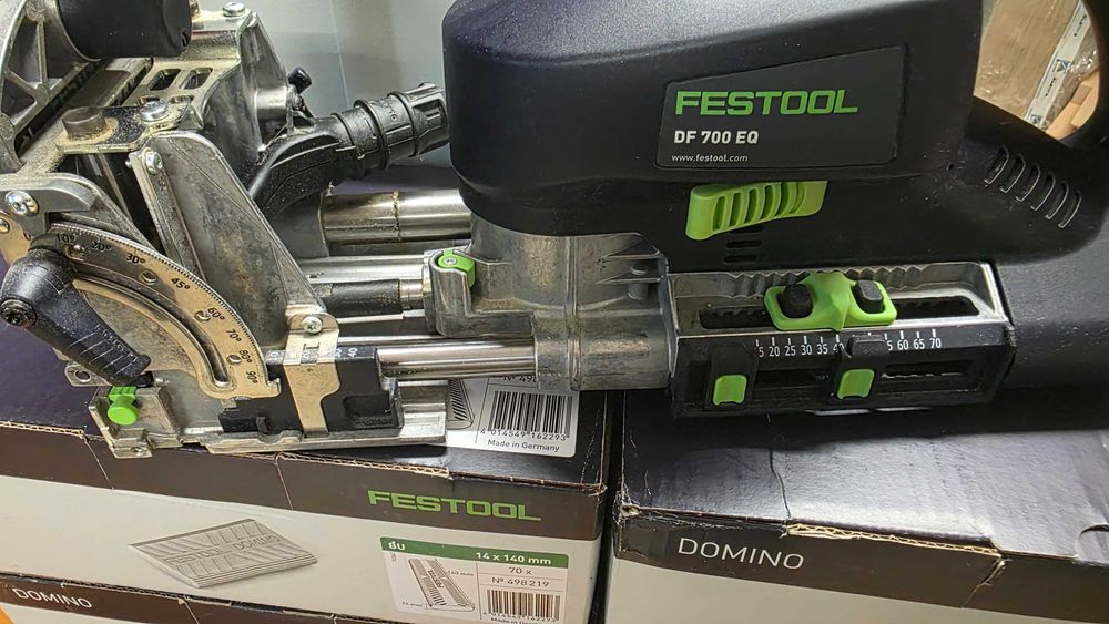 Domino Festool XL DF 700 EQ + 3 frezy + 470 kołków festool oryginale