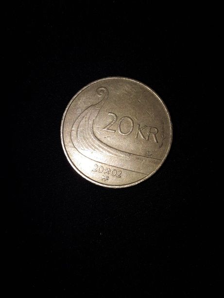 20 крон, 2002,Норвегия, цинк-медь-никель