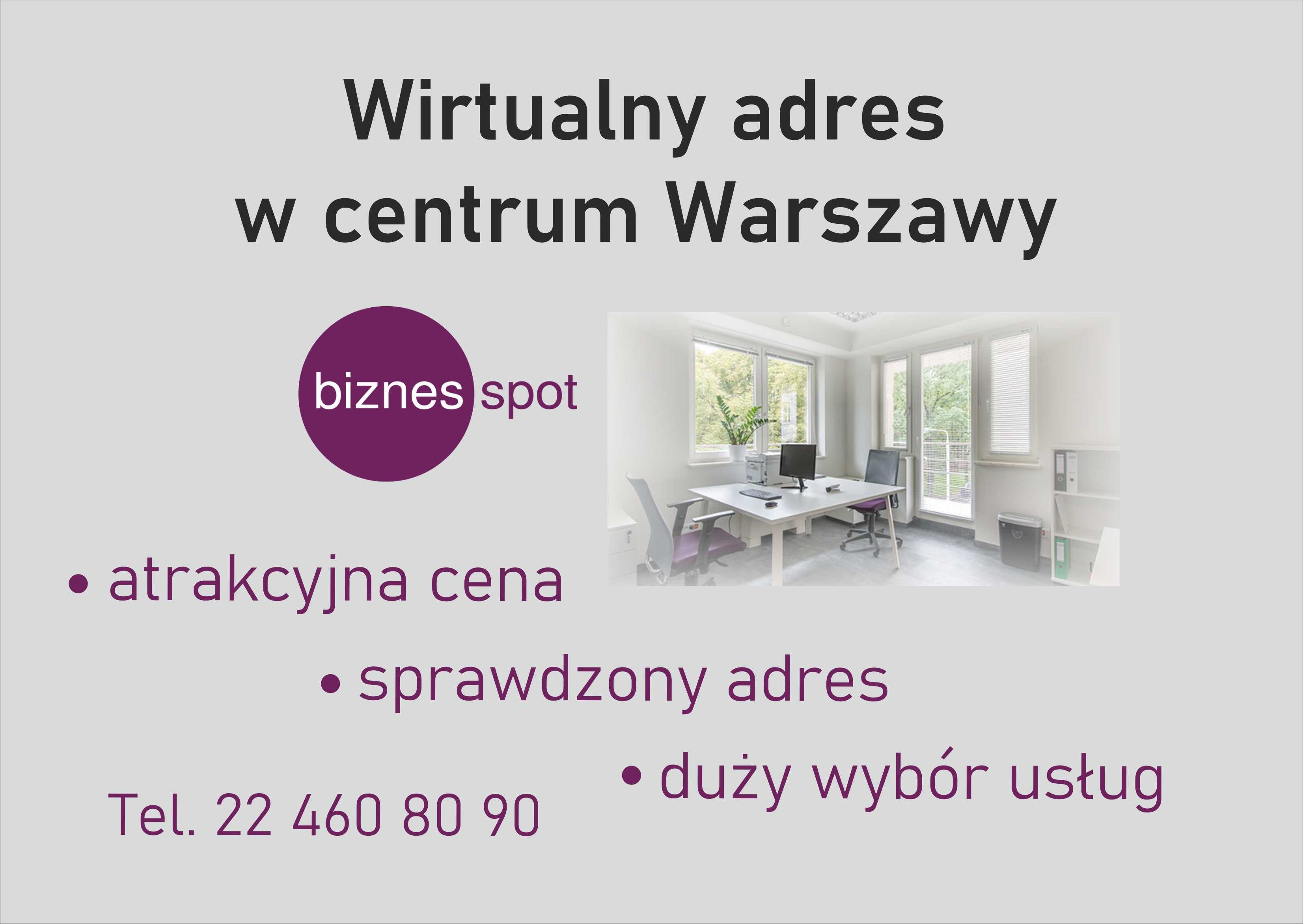 WIRTUALNE BIURO w centrum Warszawy Nowogrodzka. PROMOCJA
