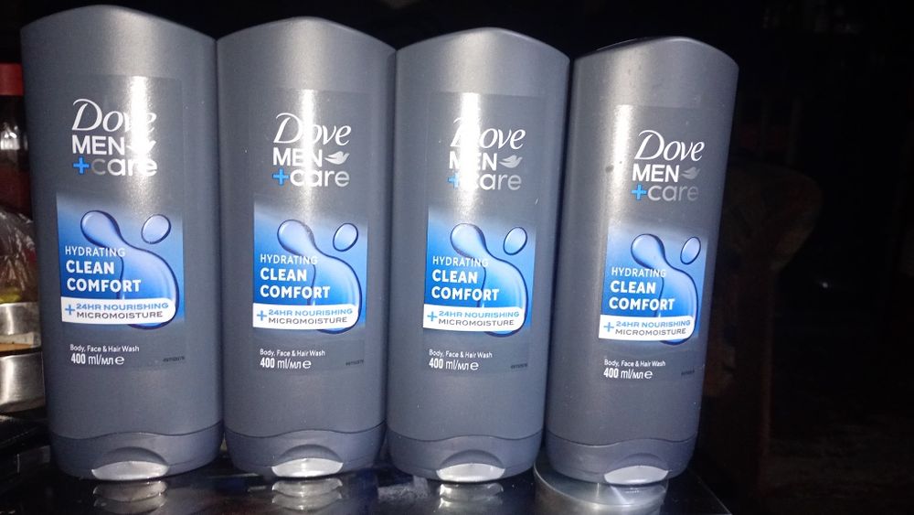 Żele do kąpieli męskie,Dove Men + care 4 szt.
