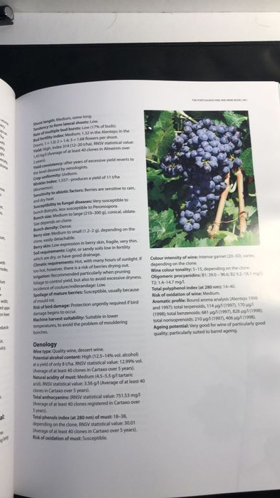 Livro de vinhos em ingles como novo