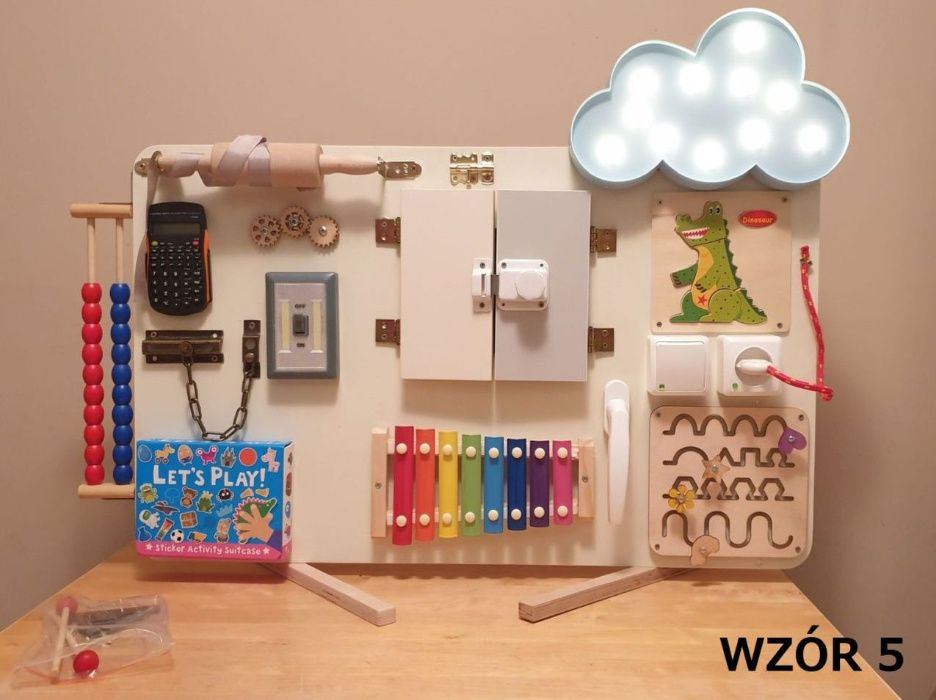 Tablica sensoryczna, manualna, manipulacyjna, montessori, edukacyjna