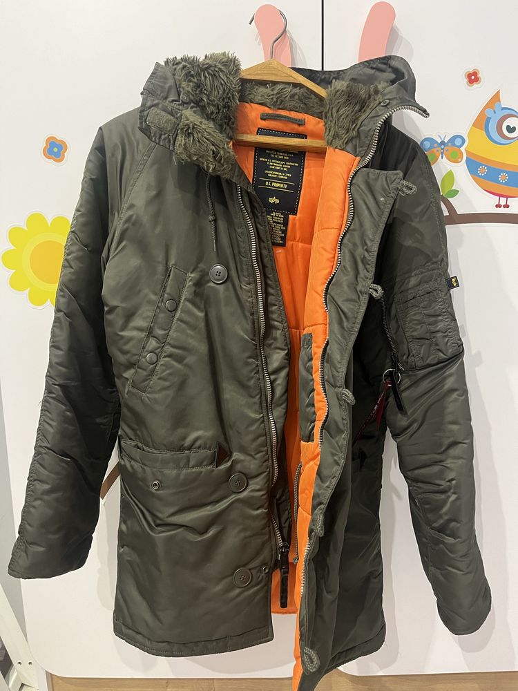 Зимова чоловіча куртка парка ALPHA INDUSTRIES N-3B
