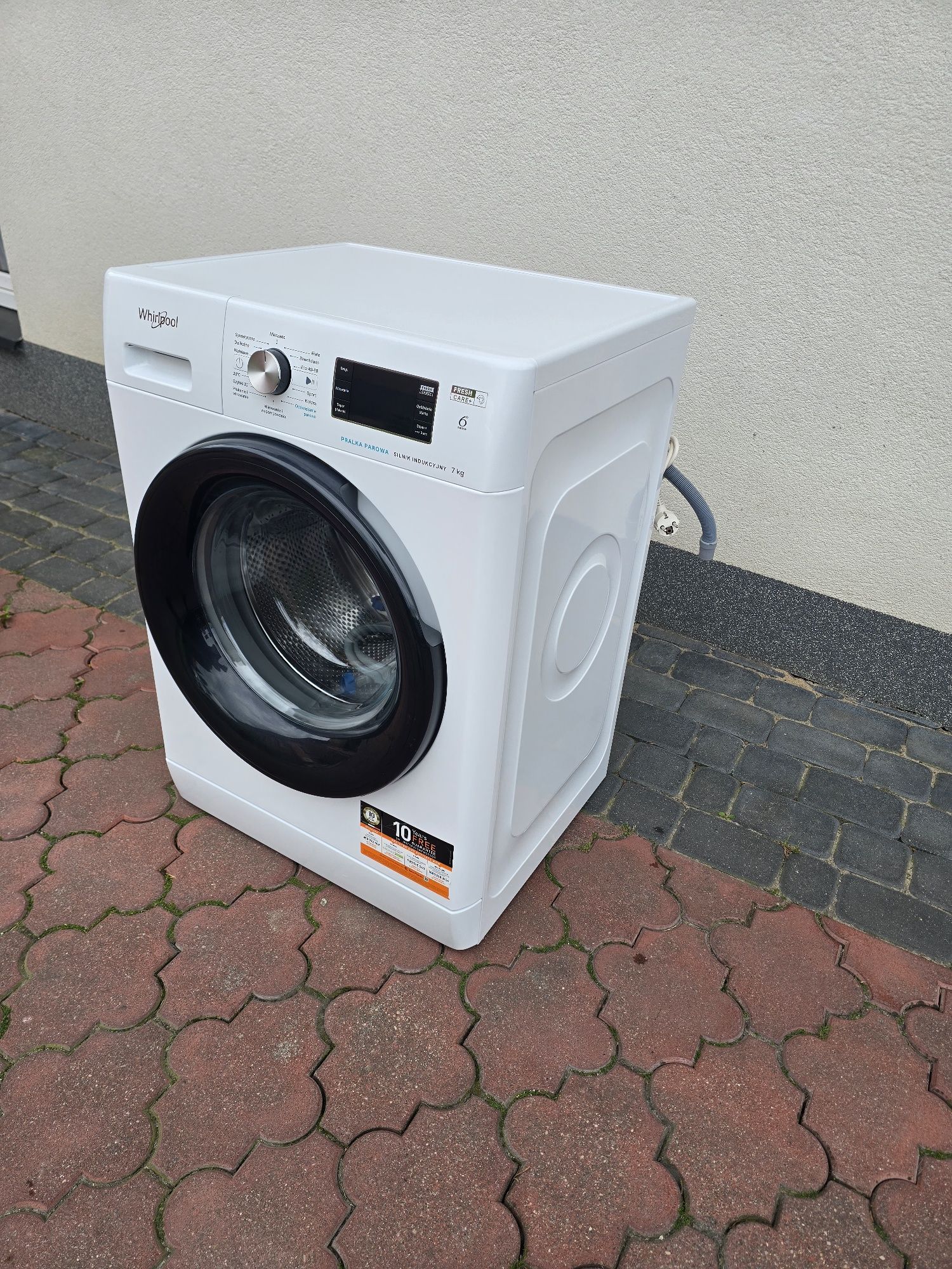 Pralka  WHIRLPOOL 7Kg A+++Funkcje PAROWE 1200Rpm Inverter  Stan Bdb
