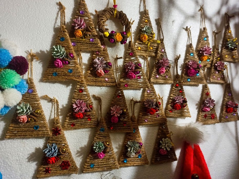 Новорічні прикраси Новогодний декор  Украшения Новорічна зірка