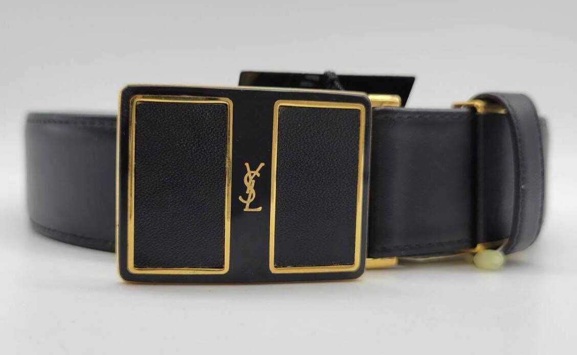Yves Saint Laurent pasek vintage nowy z pudełkiem uniseks