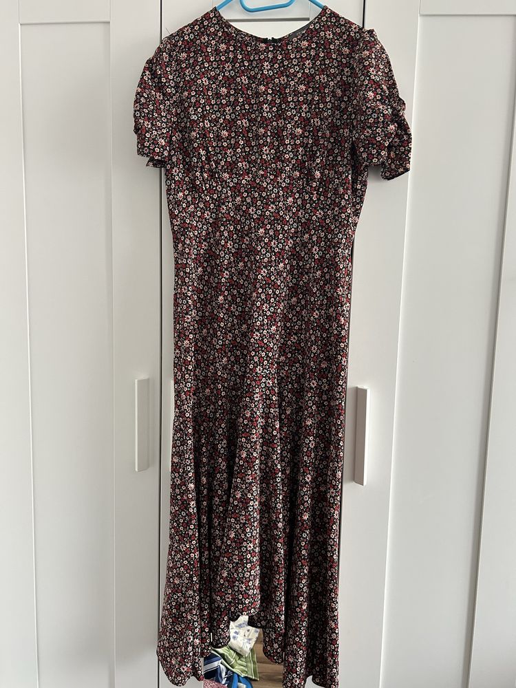 Sukienka maxi w kwiaty, z krótkim rękawem rozmiar 44 Primark