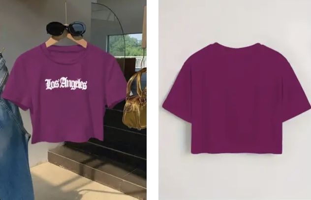 Camiseta Cropped tamanho M, nunca utilizada.