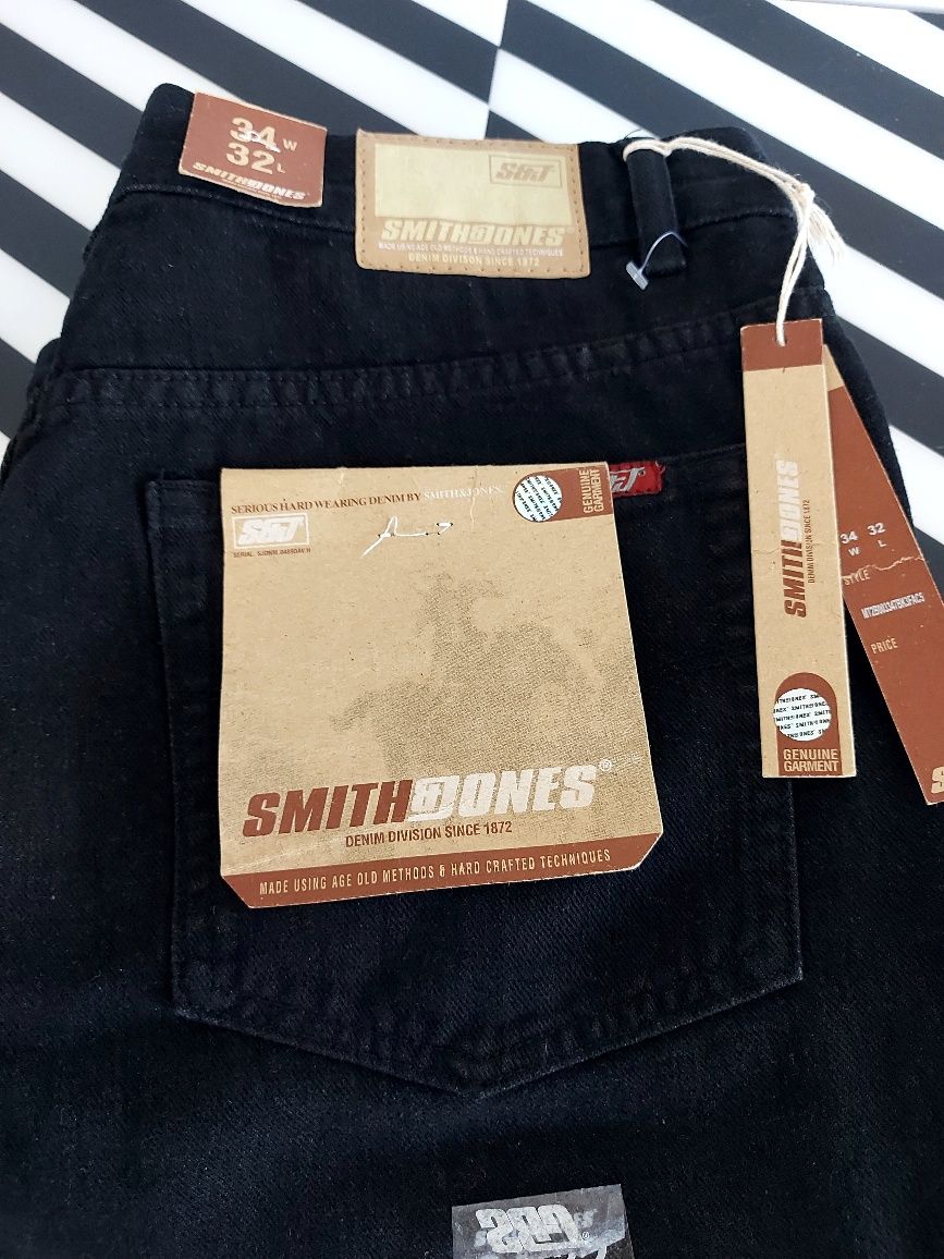 Męskie spodnie jeansowe W34 L32 Smith&Jones 100% bawełniany Jeans