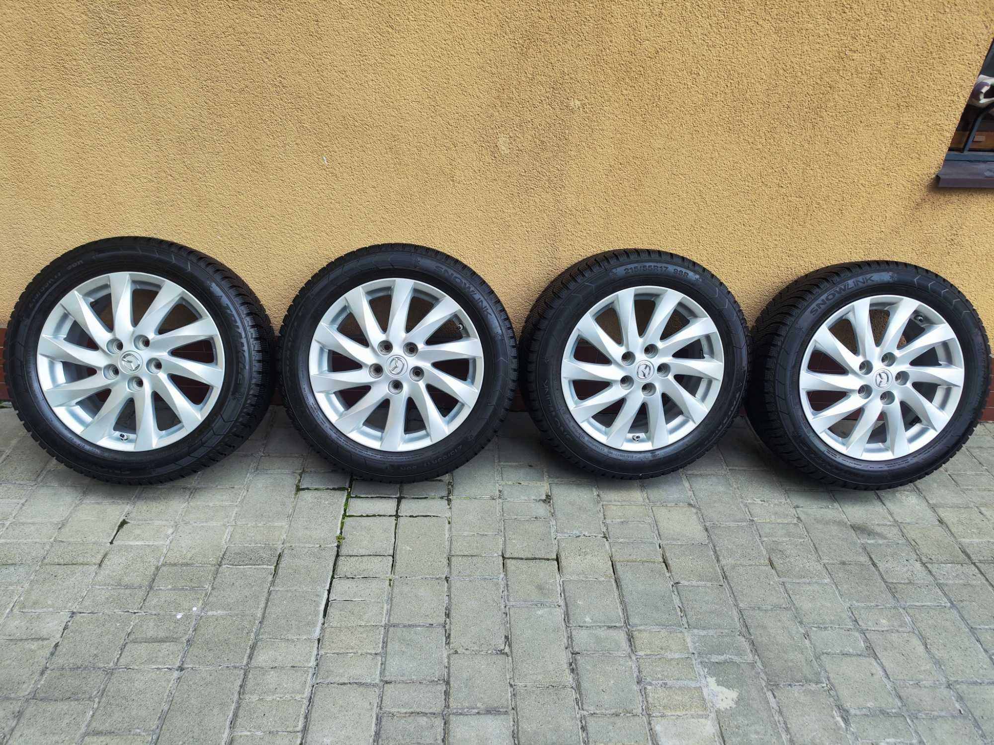 Диски Mazda R17 резина зимова Triangle 215/55R17