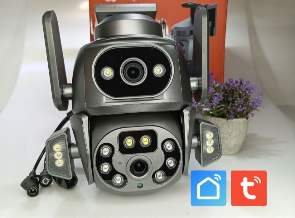 ‼️IP WIFI cam 4MP Q821 НАРУЖНЯ ВАЙФАЙ КАМЕРА з датчиком РУХУ Tuya‼️