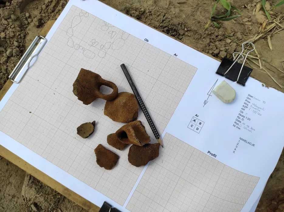 archeolog, nadzór archeologiczny, badania archeologiczne, Wodzierady