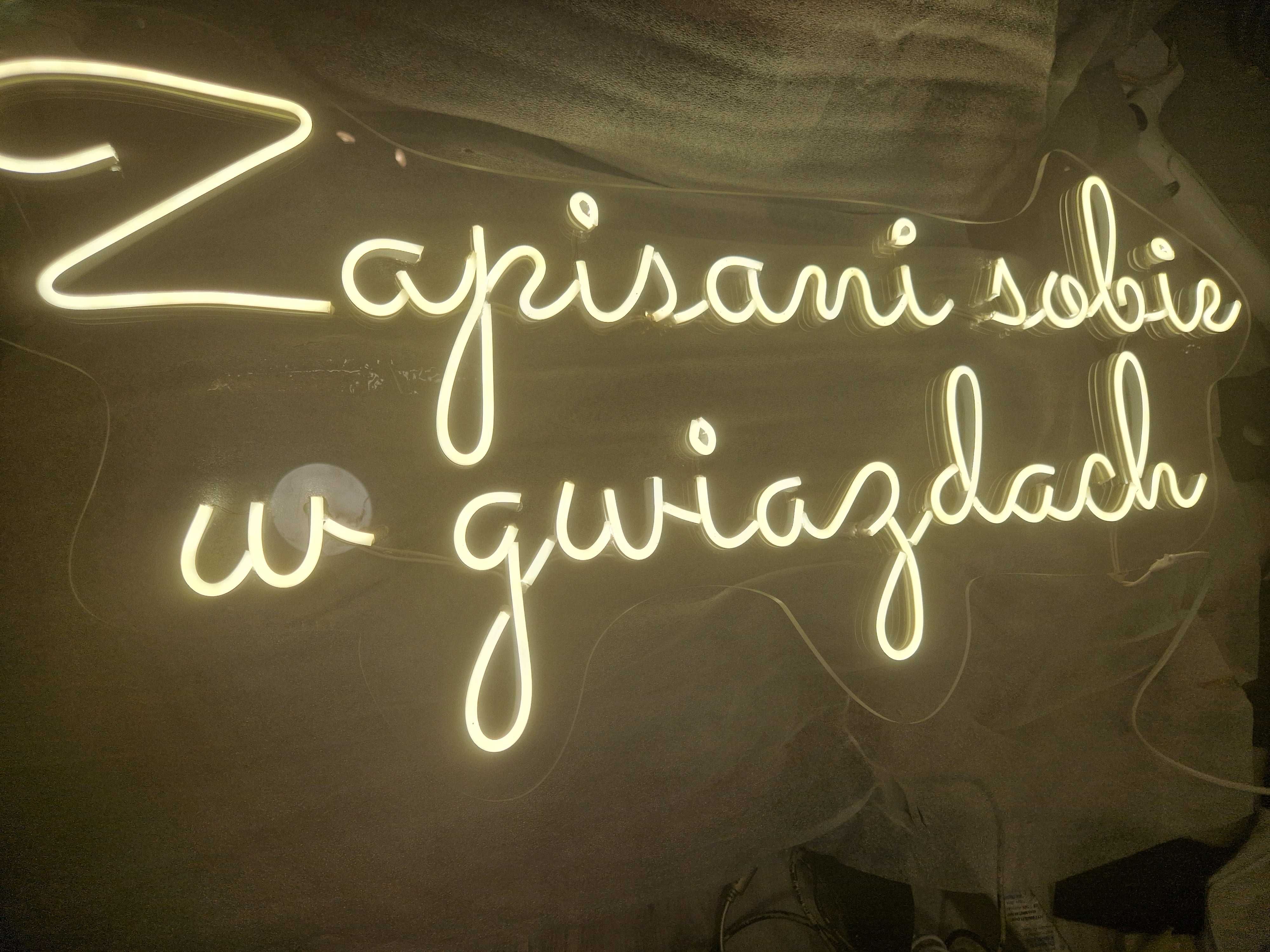 Sprzedam neon na wesele ZAPISANI SOBIE W GWIAZDACH