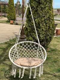 Гойдалка підвісна, плетене крісло, садова гойдалка,качеля