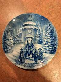 Porcelanowy talerz kolekcjonerski, Weihnachten, 1983 r