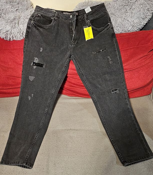 Nowe czarne męskie spodnie Pepe Jeans, rozmiar 34/28