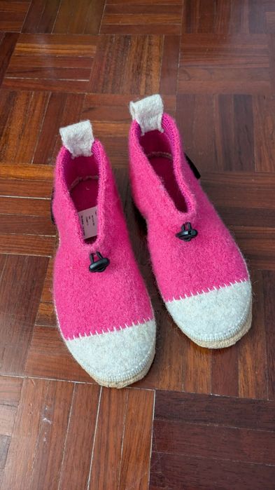 Pantufas em lã de criança
