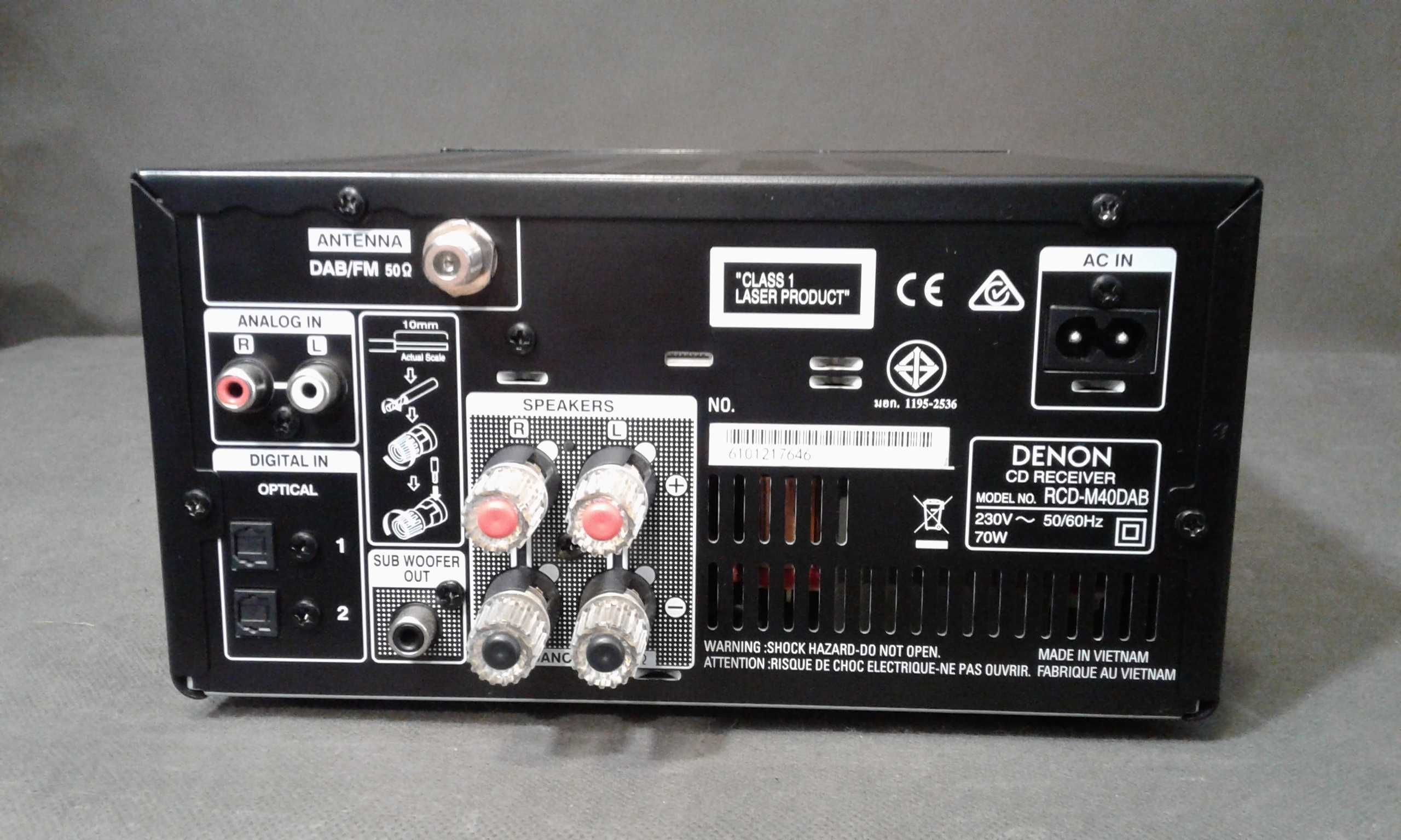 DENON RCD-40DAB,pilot, mini wieża stereo