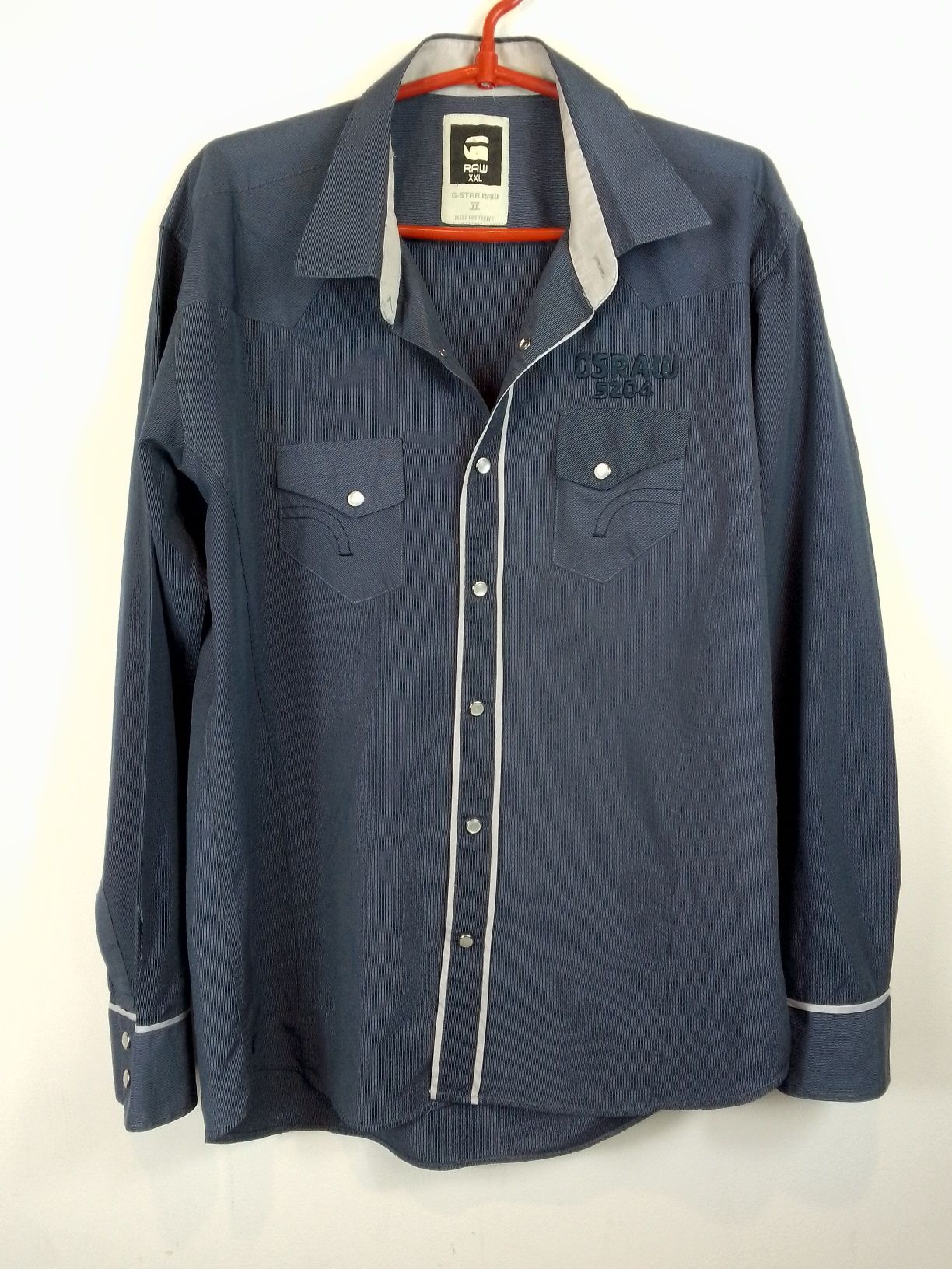 G-Star Raw niebieska bawełniana koszula męska XL