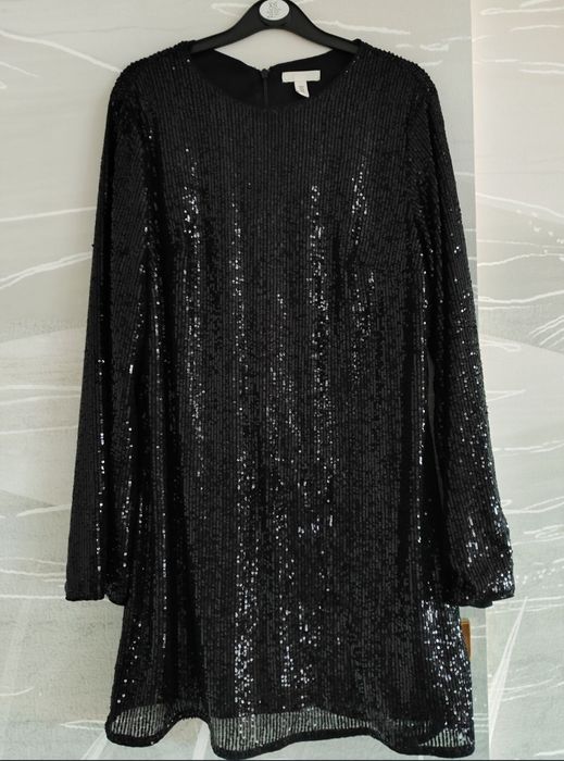 Sukienka z cekinami h&m