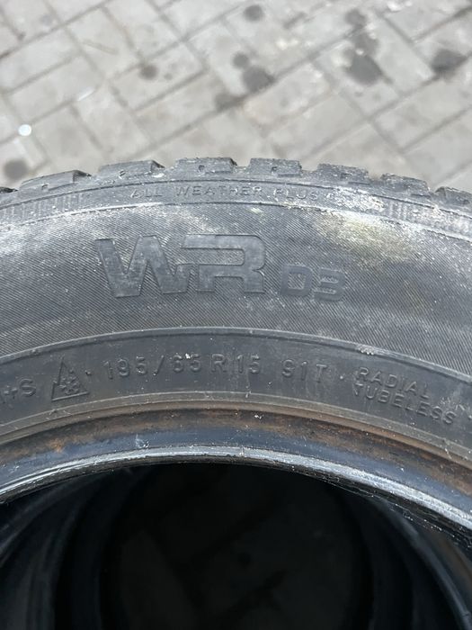 4 opony zimowe na sezon Nokian 195/65 r15 2014