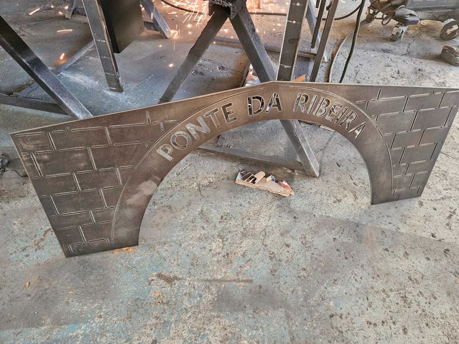 Corte Plasma CNC inox, aço e alumínio até 15mm de espessura