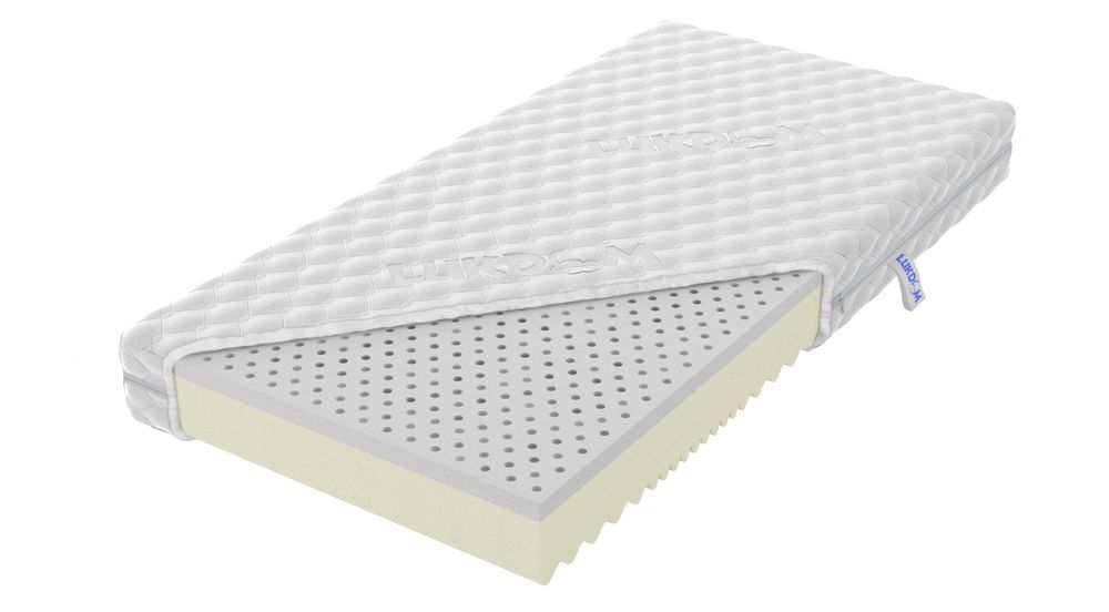 Ліжко дитяче дерев'яне букове з захисним бортиком Міх nove - Лу