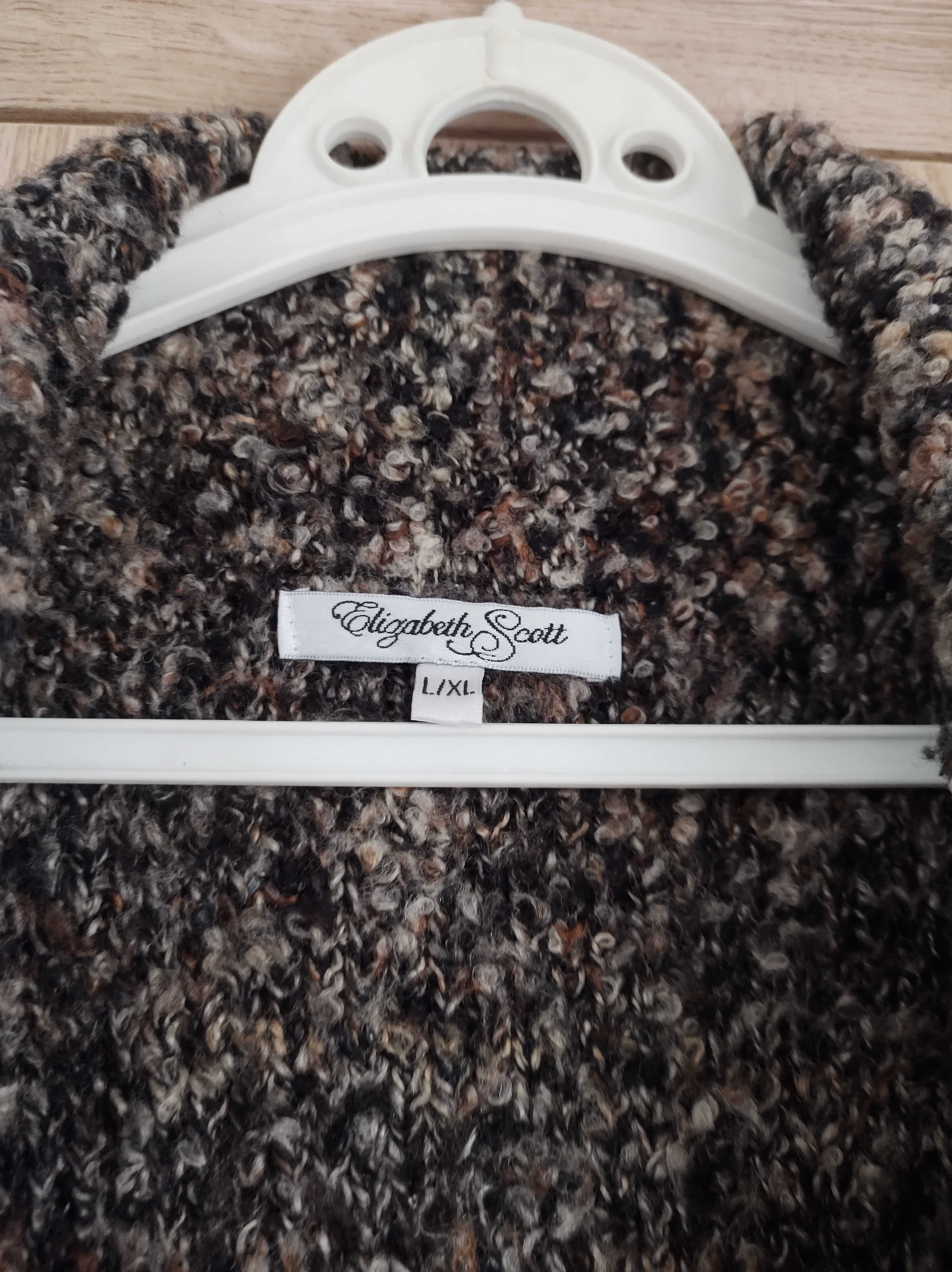 Sweter boucle gruby, rozmiar L/XL