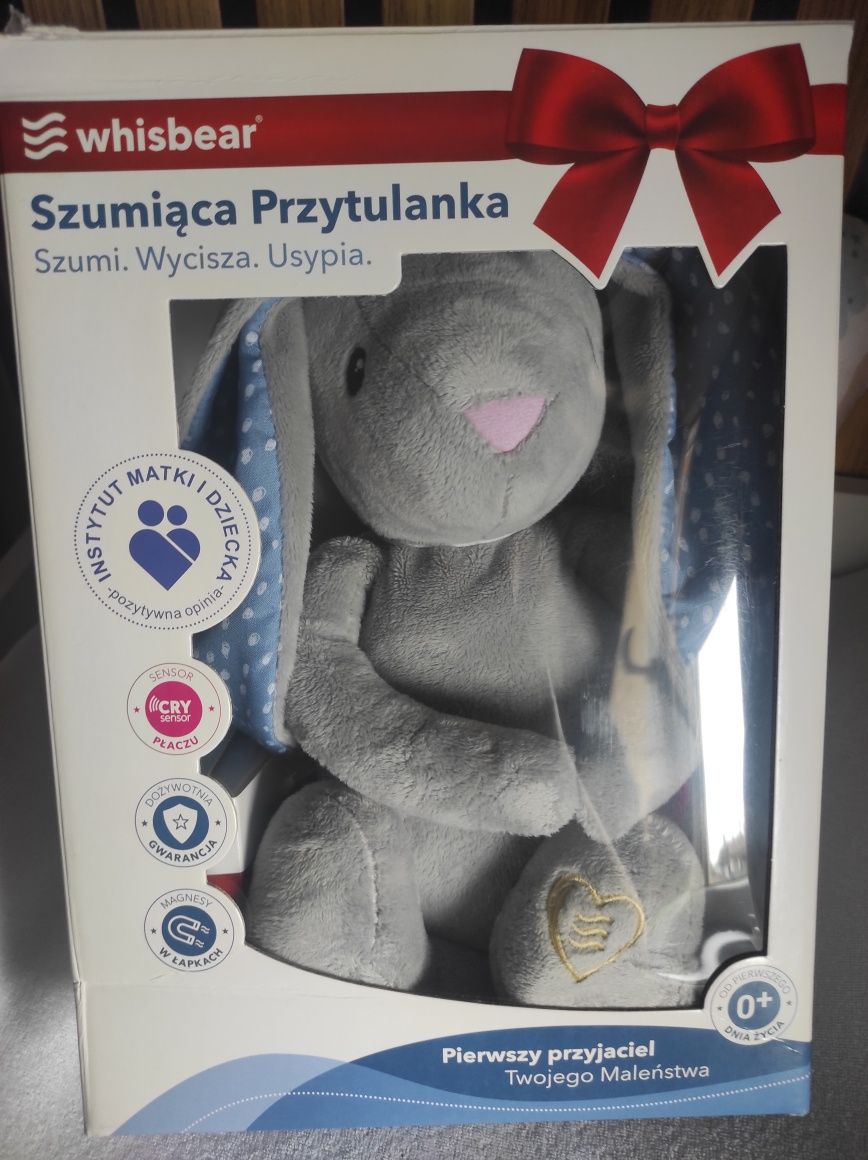 Whisbear, maskotka Szumiący Króliś z czujnikiem płaczu - CRySensor