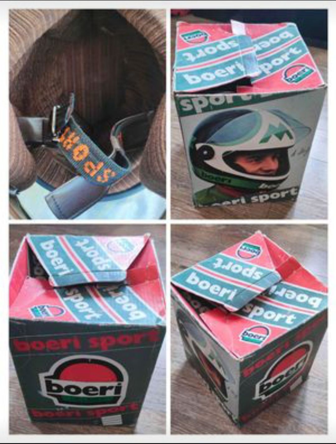 Hełm motocyklowy, kask motocyklowy , Boeri , Włochy,retro, wintage