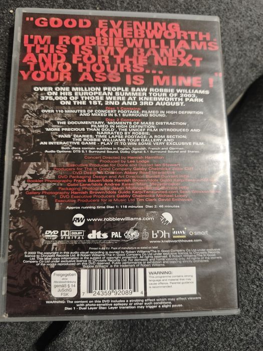 Robbie Williams live at Knebworth