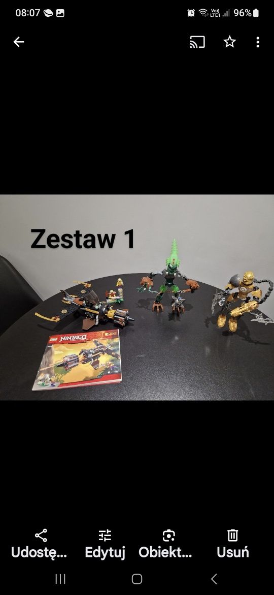 Lego zestaw 3 sztuki