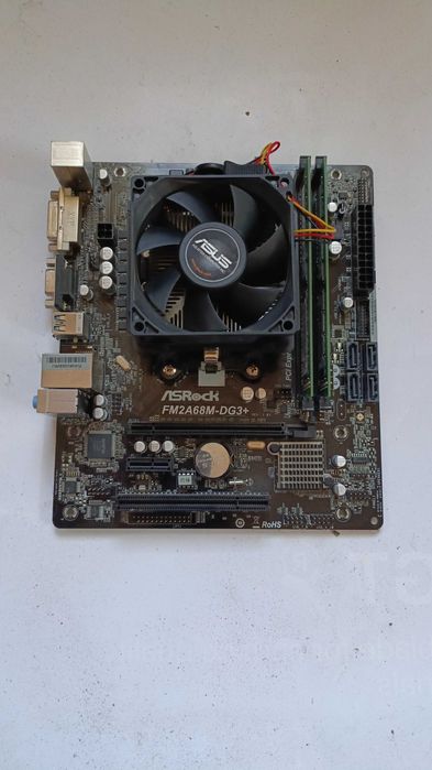 Продам Мат плата-проц-озу-куллер-dwd-rom-мышку