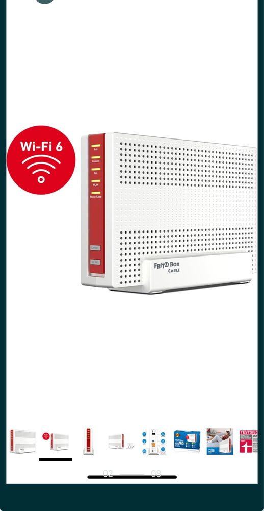 AVM FRITZ! Box 6690 kabel (modem kablowy DOCSIS 3.1, 4x4 Wi-Fi 6