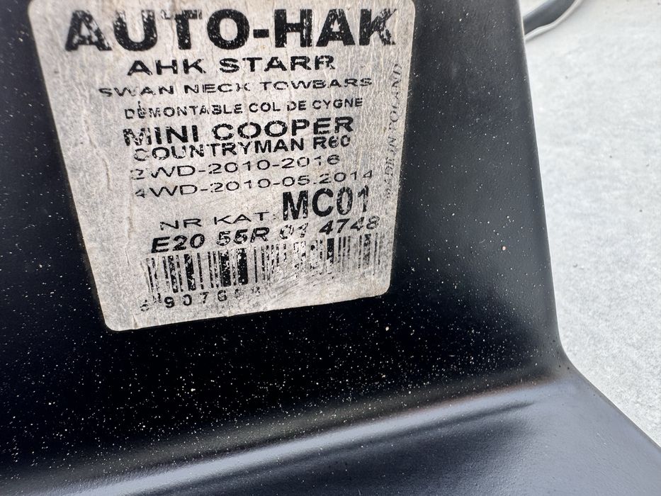 Engate de reboque Mini countryman R60