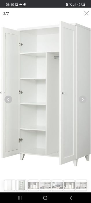 Szafa 90×194 bodzio biała