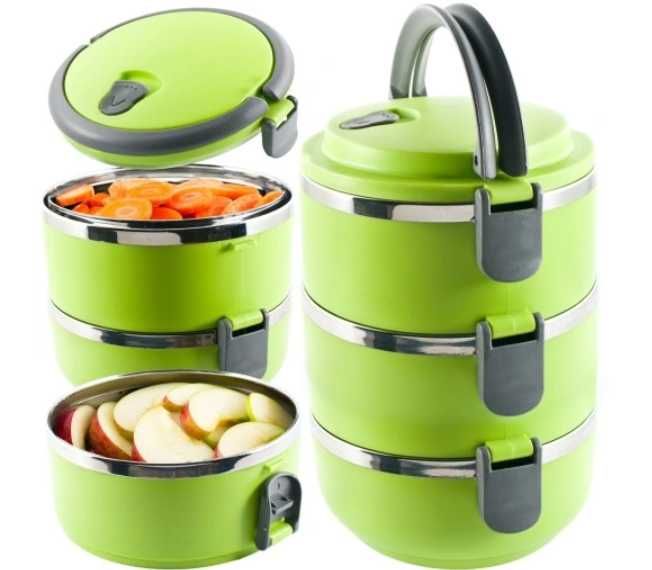 Lunch Box, pojemniki na obiad,zupę, termiczny, zestaw xl menażka