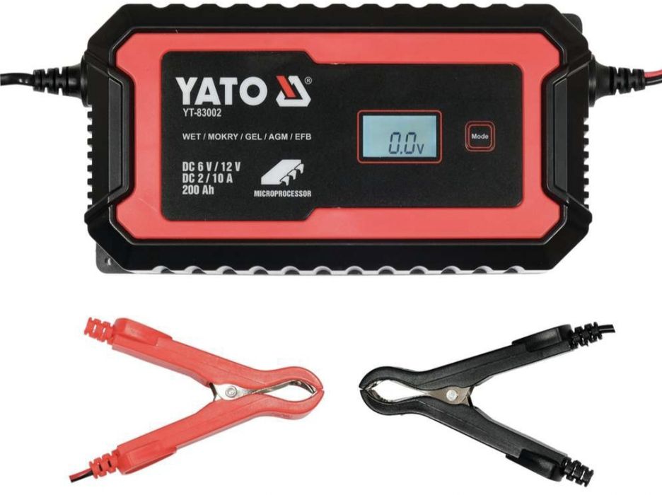Зарядний пристрій YATO YT-83002 6/12 В, 10 А