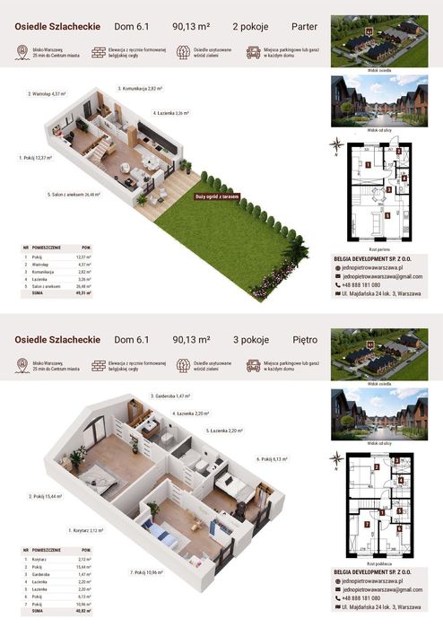 Bawarskie domy z klinkieru na Osiedlu Szlacheckim