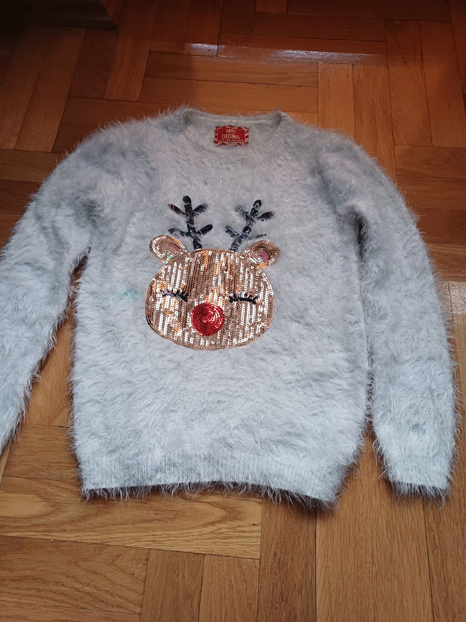 Sweterek świąteczny rozmiar  146/10/11 lat  firmy YD