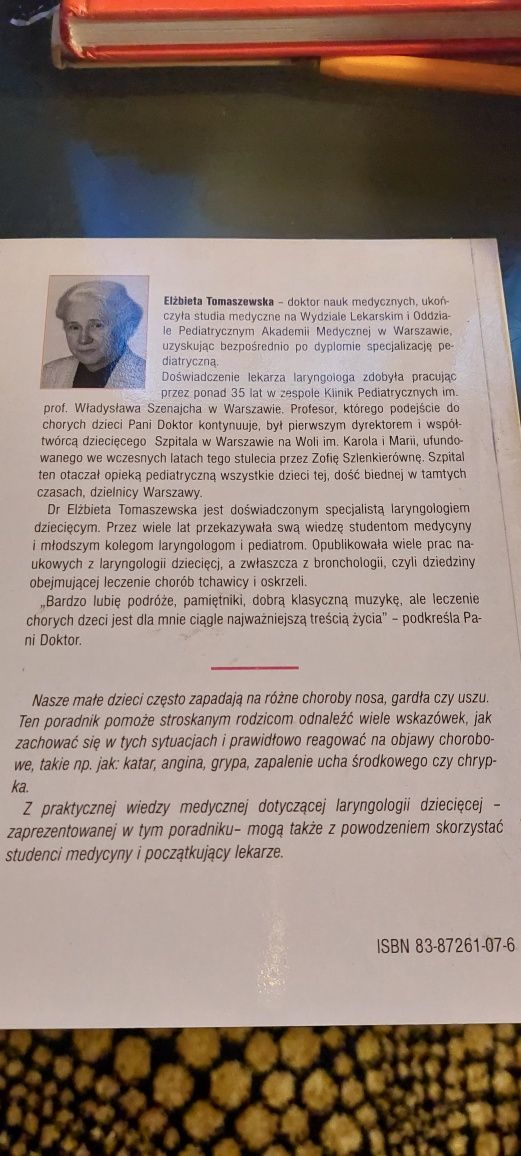 Choroby nosa gardła i uszu u dzieci Tomaszewska nowa