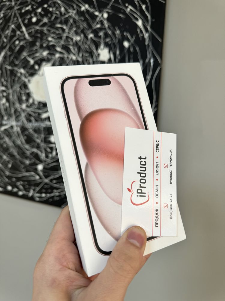 NEW iPhone 15 128Gb Pink NeverLock Європа! НОВИЙ!