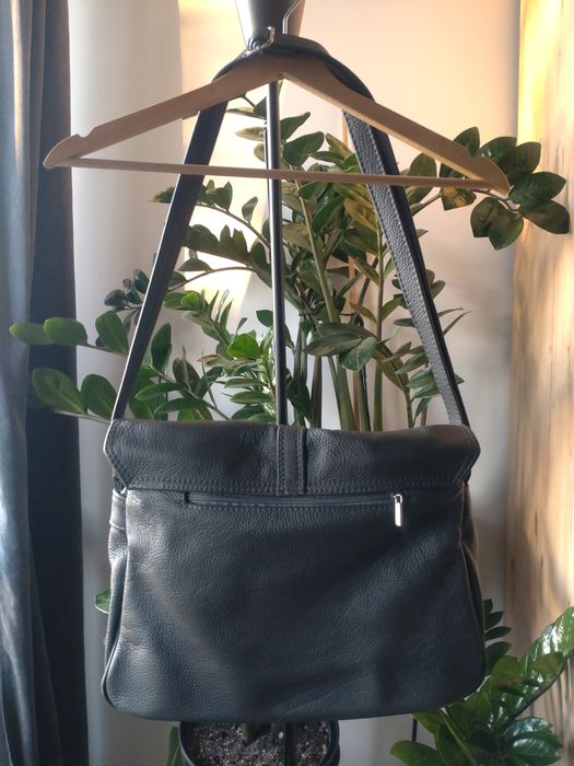 Torba skórzana listonoszka Made in Poland