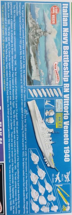 Pancernik VITTORIO VENETO 1:350 plastikowy model do sklejania