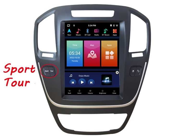 Radio nawigacja navi TESLA Opel Insignia Android SPORT TOUR